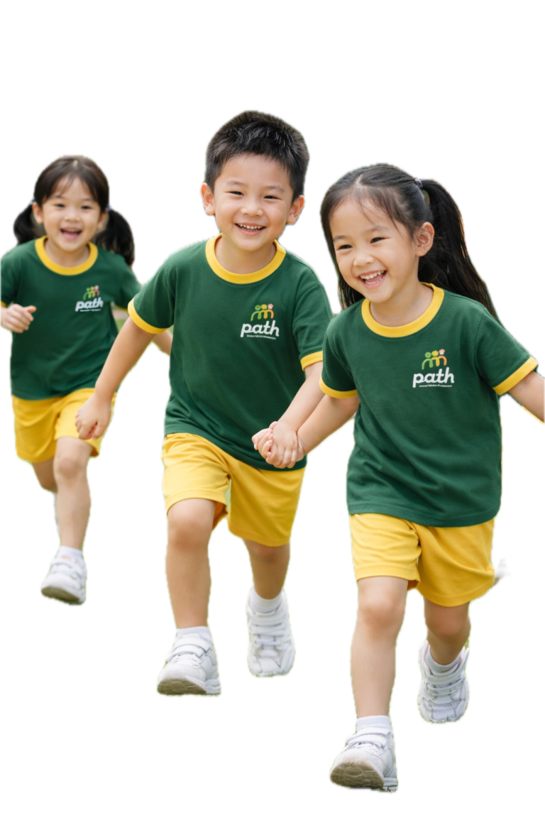 children running